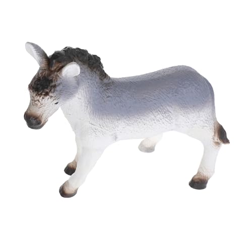 FRCOLOR Donkey Figur aus Weichem Kindersicherem Material Realistische Bauernhof Dekoration Robust und Farbecht für Kinderzimmer und Garten Teilig von FRCOLOR