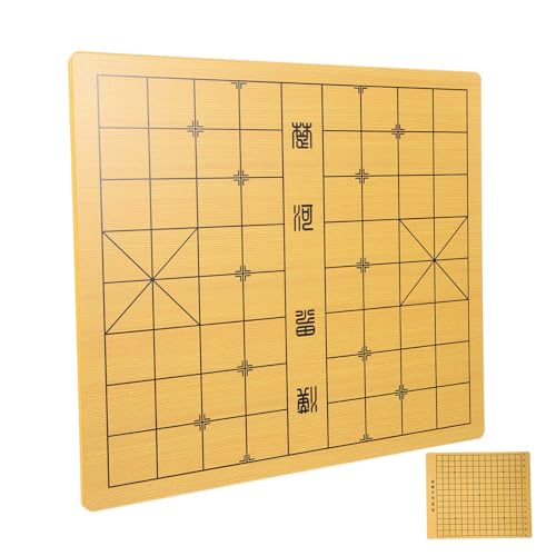 FRCOLOR Doppelseitiges Schachbrett aus Holz Gobang und Chinesisches Schach Leicht Handgefertigt und Vielseitig für Partys und Spieleabende FRCOLOR Doppelseitiges Schachbrett aus Holz Gobang und Chinesisches Schach Leicht Handgefertigt und Vielseitig für Partys und Spieleabende von FRCOLOR