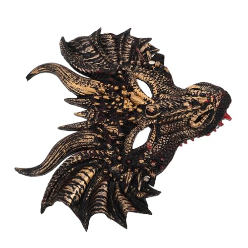 FRCOLOR Drachen Cosplay Maske aus Leichtem PU Realistisch Gestaltete Tierkopf-maske für Halloween Maskenball und Karneval Wiederverwendbar Ergonomisch für Erwachsene und Geeignet von FRCOLOR