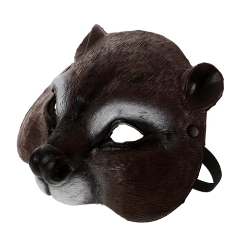 FRCOLOR Eichhörnchen Kostüm Maske PU Schaum für Halloween Party Leicht und Realistische Tiermaske Einzigartiges Cosplay Accessoire für Kostümpartys Karneval und Maskeraden von FRCOLOR