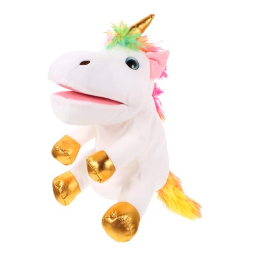 FRCOLOR Einhorn Handpuppe für Interaktives Kreativität und Kommunikation Weiche und Waschbare Plüschfigur für Geschichtenerzählen und Gemeinsame Spiele Weiß FRCOLOR Einhorn Handpuppe für Interaktives Kreativität und Kommunikation Weiche und Waschbare Plüschfigur für Geschichtenerzählen und Gemeinsame Spiele Weiß von FRCOLOR