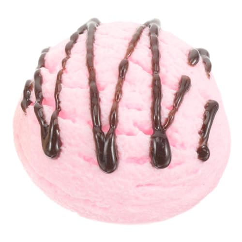 FRCOLOR Eiscreme Modell Kugel Realistische Künstliche Dekoration Wiederverwendbare Simulation als Fotografie Requisite und Ladendeko Kleine Schokoladen Strawberry Design von FRCOLOR