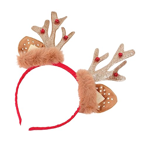 FRCOLOR Elch Geweih Stirnband Haarschmuck für Mädchen Weihnachtsfest Party Cosplay Kopfband mit Feiner Verarbeitung und Langlebigem Design FRCOLOR Elch Geweih Stirnband Haarschmuck für Mädchen Weihnachtsfest Party Cosplay Kopfband mit Feiner Verarbeitung und Langlebigem Design von FRCOLOR