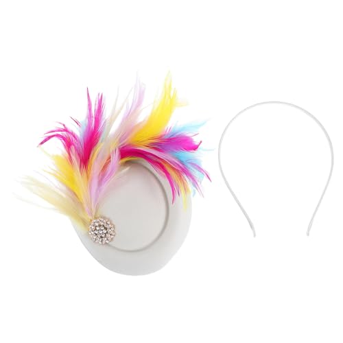 FRCOLOR Elegantes Party Haaraccessoire mit Mini Hut für Hochzeiten Festivals und Besondere Anlässe für Bräute und Brautjungfern von FRCOLOR