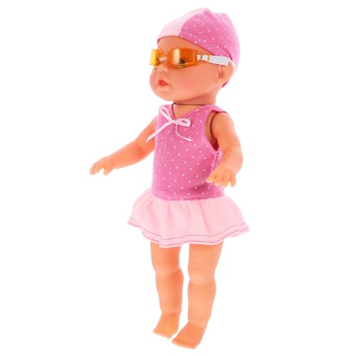 FRCOLOR Elektrische wasserdichte Schwimmpuppe für Interaktive Bade und Strandspielzeug Leichte Spielpuppe für Kleinkinder Fördert Spielerisch Schwimmfähigkeiten im Pool von FRCOLOR