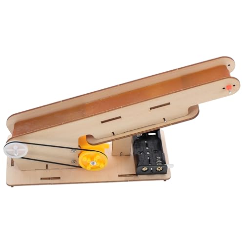 FRCOLOR Elektrischer DIY Förderband Bausatz für Realistisches Wissenschafts experimentierset für Jungen und Mädchen Bildungs kit zur Technik entdeckung und Manuellen von FRCOLOR