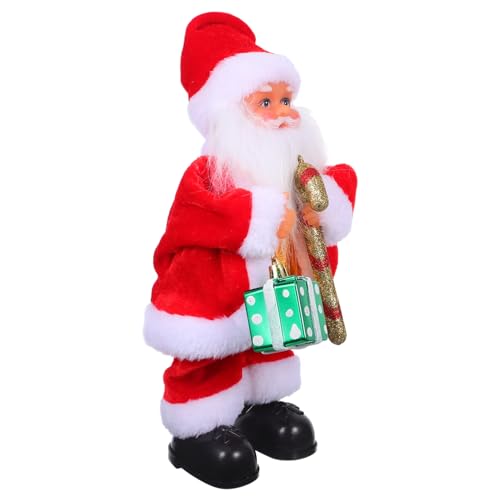 FRCOLOR Elektrischer Weihnachtsmann mit Musik Bewegliche Figur aus Glattem Kindersicherem Material Interaktives Weihnachtsdekor für Festliche Familienfeiern Kleines Xmas Party FRCOLOR Elektrischer Weihnachtsmann mit Musik Bewegliche Figur aus Glattem Kindersicherem Material Interaktives Weihnachtsdekor für Festliche Familienfeiern Kleines Xmas Party von FRCOLOR
