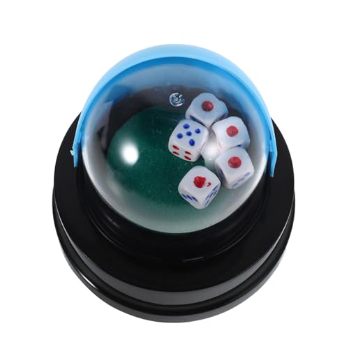 FRCOLOR Elektrischer Würfelbecher Automatischer Würfel Shaker Partyspiel Zubehör für Bar Ktv Tischspiel Spaßförderndes Würfelspiel mit Stilvollem Design und Automatischem Würfelschütteln von FRCOLOR