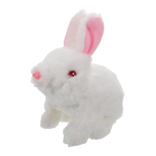 FRCOLOR Elektrisches Kuscheltier Hase mit Leuchtenden Augen Realistisches Plüschkaninchen Interaktives Laufspielzeug für Niedlicher Osterhase Sich Bewegendes Hasentier Weiß ohne Batterien FRCOLOR Elektrisches Kuscheltier Hase mit Leuchtenden Augen Realistisches Plüschkaninchen Interaktives Laufspielzeug für Niedlicher Osterhase Sich Bewegendes Hasentier Weiß ohne Batterien von FRCOLOR