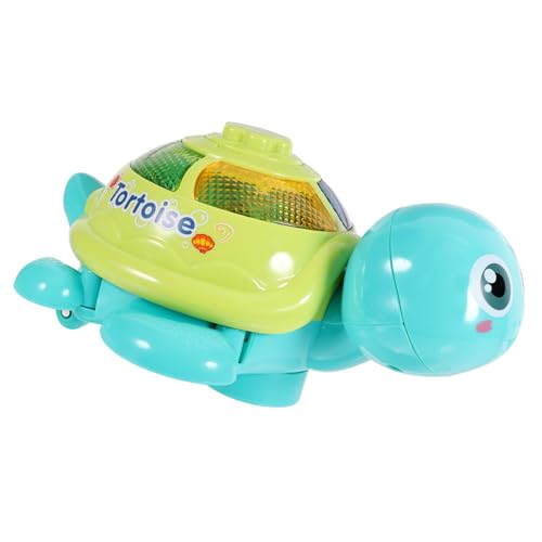 FRCOLOR Elektrisches Schildkrötenspielzeug mit Universalem Leuchtendem Musiklicht Automatischer Hindernisumfahrung Kindersicherem Geeignet als Ab Jahr Farbe Zufällig Zufällige Farbe von FRCOLOR