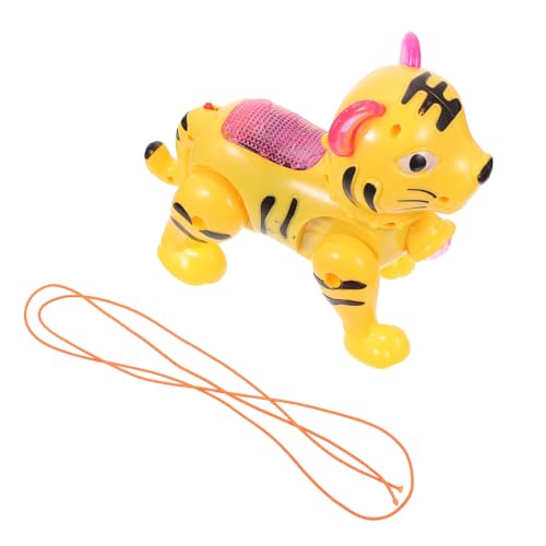 FRCOLOR Elektrisches Tiger Lichteffekten und Musik Interaktives Laufspielzeug für Fördert Hand Auge koordination und Musikalisches Verständnis Robustes Kunststoffmaterial Zufällige Farbe von FRCOLOR