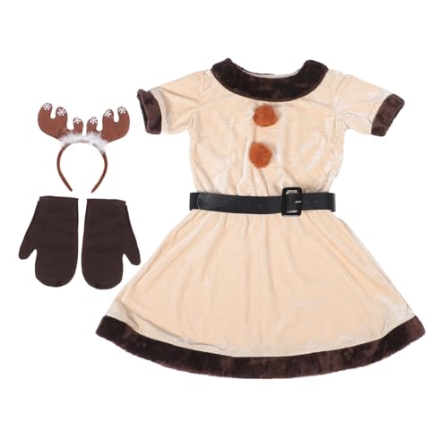 FRCOLOR Elk Kostüm Damen Weihnachtskostüm Cosplay Outfit für Halloween Party Karneval Leicht für Festliche Kostümpartys FRCOLOR Elk Kostüm Damen Weihnachtskostüm Cosplay Outfit für Halloween Party Karneval Leicht für Festliche Kostümpartys von FRCOLOR