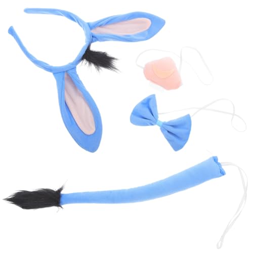 FRCOLOR Esel Kostüm mit Verstellbarem Haarreif Nase und Fliege Tierisches Cosplay Zubehör für Zoo Partys Halloween Karneval und Festliche Anlässe FRCOLOR Esel Kostüm mit Verstellbarem Haarreif Nase und Fliege Tierisches Cosplay Zubehör für Zoo Partys Halloween Karneval und Festliche Anlässe von FRCOLOR