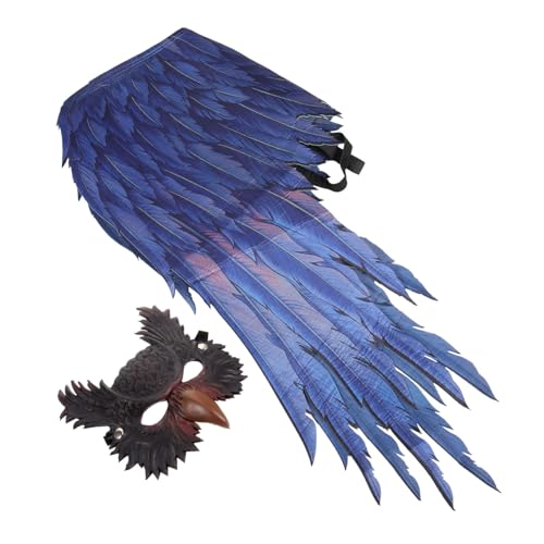FRCOLOR Eulen Cosplay Kostümset mit Maske und Flügeln Leicht Langlebig und Komfortabel für Halloween Karneval und Themenpartys für Unvergessliche Auftritte FRCOLOR Eulen Cosplay Kostümset mit Maske und Flügeln Leicht Langlebig und Komfortabel für Halloween Karneval und Themenpartys für Unvergessliche Auftritte von FRCOLOR