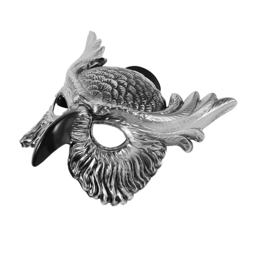 FRCOLOR Eulenmaske Für Erwachsene Halbgesichtsmaske Für Halloween Und Karneval Tierkopfmaske Aus Kunststoff Mit Realistischen Details Cosplay-zubehör Für Partykostüme von FRCOLOR