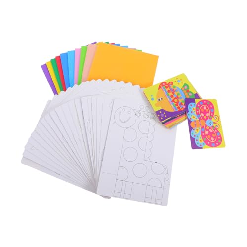 FRCOLOR Eva Schaumstoff Sticker DIY Lernspielzeug mit Bunten Tiermotiven Kreatives Bastelset für Vorschulkinder für Reise Kindergarten und Frühkindliche von FRCOLOR