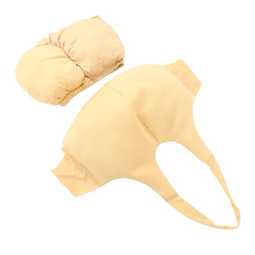 FRCOLOR Fake Bauch Falscher Hintern Verkleide Dich Kostümprop Ankleiden Falscher Bauch Kostüm Für Erwachsene Beute-enhancer Weihnachtskostüm Polyester Khaki von FRCOLOR