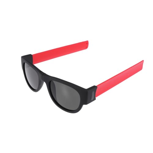 FRCOLOR Faltbare Sonnenbrille Für Erwachsene Trendige Partybrille Für Geburtstagsfeiern Neonpartys Halloween Reinigungstuch von FRCOLOR