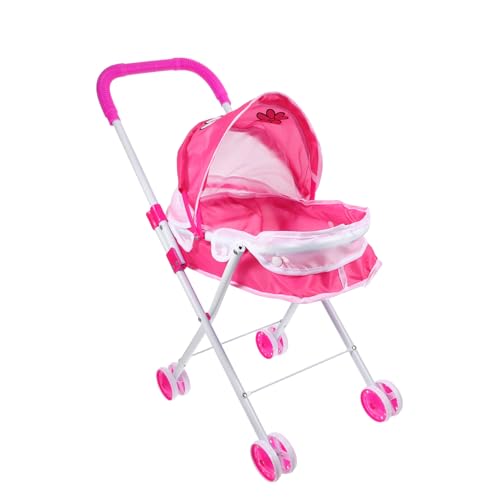 FRCOLOR Faltbarer Puppenwagen für Mädchen Kinderwagen Realistisch Vielseitig für Indoor Outdoor Spielbereiche als Puppenwagen und Organizer FRCOLOR Faltbarer Puppenwagen für Mädchen Kinderwagen Realistisch Vielseitig für Indoor Outdoor Spielbereiche als Puppenwagen und Organizer von FRCOLOR