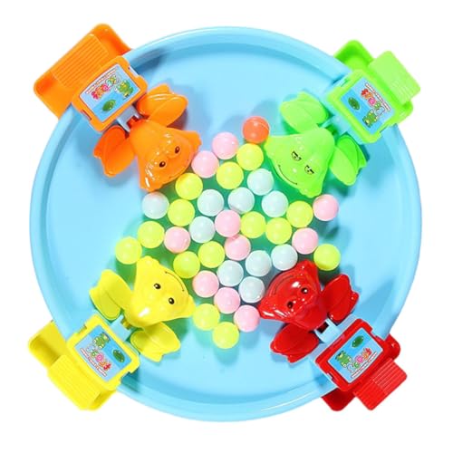 FRCOLOR Farbenfrohes Frosch mit Essperlen Interaktives Lernspielzeug für Ab Jahren Pädagogisch Fördert Farbenerkennung und Gemeinsames für Familien und Partys Zufällige Zufällige Farbe von FRCOLOR