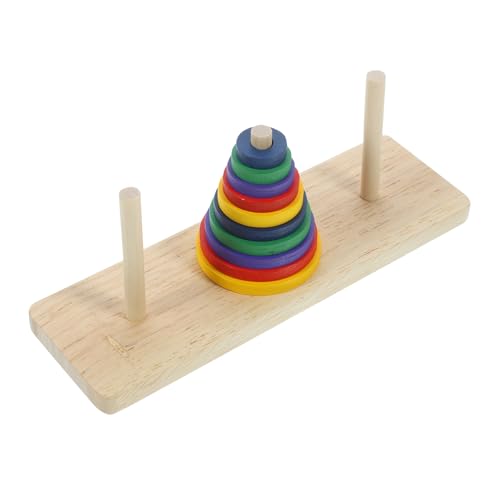 FRCOLOR Farbenfrohes Holzpuzzle Spiel Intelligentes Hanoi Turmspiel für Erwachsene und Ab Jahren Kreatives Denkspiel Kreativität und Vorstellungskraft Sicheres Design mit Glatter FRCOLOR Farbenfrohes Holzpuzzle Spiel Intelligentes Hanoi Turmspiel für Erwachsene und Ab Jahren Kreatives Denkspiel Kreativität und Vorstellungskraft Sicheres Design mit Glatter von FRCOLOR