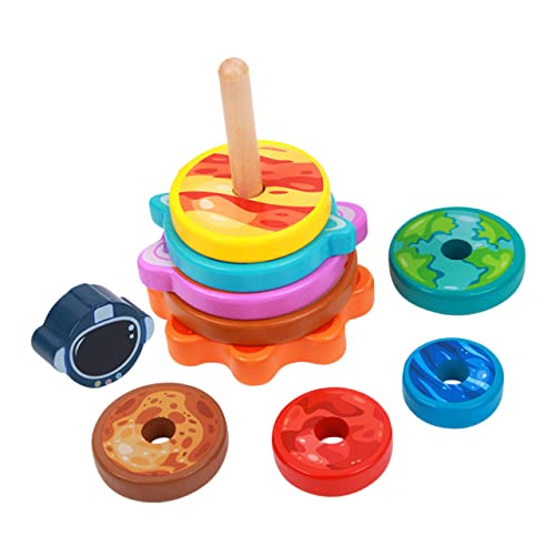 FRCOLOR Farbenfrohes Stapelring aus Hochwertigem Holz Sicher und Hautfreundlich Fördert Farb und Hand Auge Koordination für Kleinkinder und Montessori Frühe Bildung FRCOLOR Farbenfrohes Stapelring aus Hochwertigem Holz Sicher und Hautfreundlich Fördert Farb und Hand Auge Koordination für Kleinkinder und Montessori Frühe Bildung von FRCOLOR