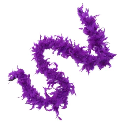 FRCOLOR Federstreifendekoration Boa rosa Rand Handwerk Fälschung Kostüm Party Zubehör Hochzeitsvorräte Violett von FRCOLOR