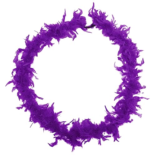 FRCOLOR Federstreifendekoration Putenboa Boas für Party-Massen Partyboa für Damen Fälschung Kostüme für Frauen Federboa Nähboa Frauen Boa Party-Kostüm-Boa-Zubehör Violett von FRCOLOR
