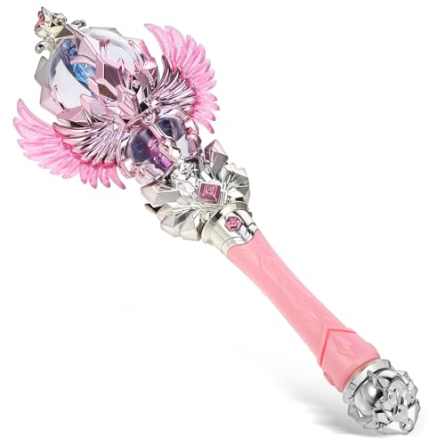 FRCOLOR Feenstab Leuchtender Prinzessinnenstab Rosa Feenstab Mit Ton Und Led-Lichtern Für Cosplay Geburtstagsparty-Gastgeschenke FRCOLOR Feenstab Leuchtender Prinzessinnenstab Rosa Feenstab Mit Ton Und Led-Lichtern Für Cosplay Geburtstagsparty-Gastgeschenke von FRCOLOR