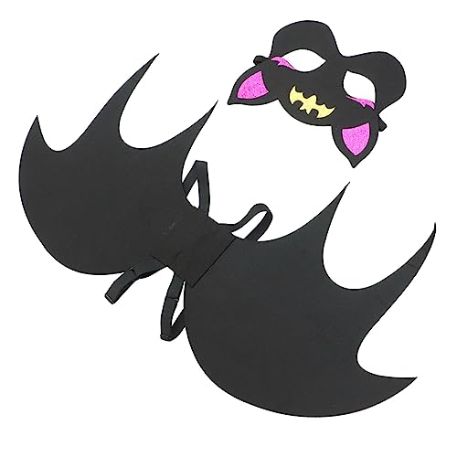 FRCOLOR Fledermaus Kostüm mit Flügeln und Maske Leicht Anzuziehen Realistisches Halloween Cosplay Zubehör für Jungen und Mädchen Schwarze Flügel Jahre für Karneval und Party FRCOLOR Fledermaus Kostüm mit Flügeln und Maske Leicht Anzuziehen Realistisches Halloween Cosplay Zubehör für Jungen und Mädchen Schwarze Flügel Jahre für Karneval und Party von FRCOLOR