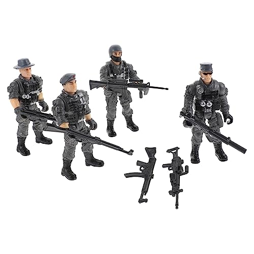 FRCOLOR Flexibles Figuren Bewegliche Kunststoff Soldaten Modelle mit Realistischen Posen Spielset für Fantasie und Konzentrationstraining von FRCOLOR
