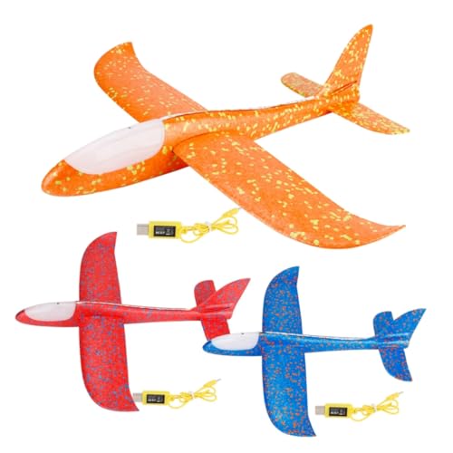 FRCOLOR Flugzeugmodell Wurfgleiter mit LED Leuchten für Schaum Segelflugzeug für Outdoor Spiel Leicht und Flexibel Rot für Jungen und Mädchen Ab Jahren FRCOLOR Flugzeugmodell Wurfgleiter mit LED Leuchten für Schaum Segelflugzeug für Outdoor Spiel Leicht und Flexibel Rot für Jungen und Mädchen Ab Jahren von FRCOLOR
