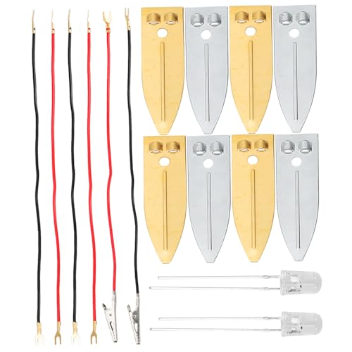 FRCOLOR Fruchtbatterie Experimentierset mit Metall und Kupferelektroden für Eltern DIY Obstbatterie Wissenschaftsbausatz für Physik Experimente und Lernspaß zu Hause Schule von FRCOLOR