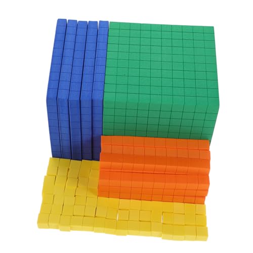 FRCOLOR Frühe Mathematik Bildung Großes Spiel Kleinkind Pädagogische Blöcke Manipulatives Klassenzimmer Zahlenzählblock Für Mathe Block Basis Dezimal Eva von FRCOLOR