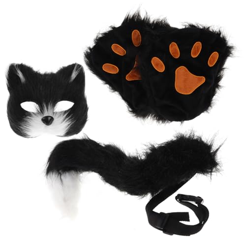 FRCOLOR Furry Fox Cosplay Maske mit und Pfoten Halbe Tiergesicht Maske für und Rollenspiele Plüsch Handschuhe für Kostüme FRCOLOR Furry Fox Cosplay Maske mit und Pfoten Halbe Tiergesicht Maske für und Rollenspiele Plüsch Handschuhe für Kostüme von FRCOLOR