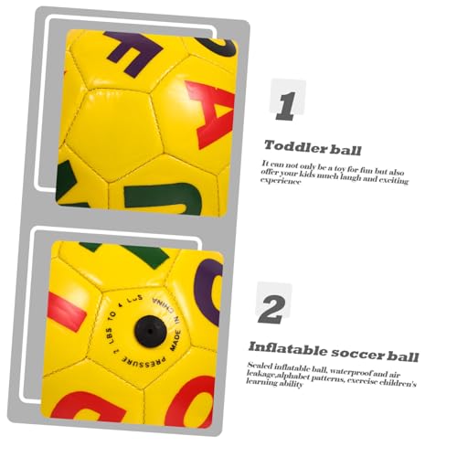 FRCOLOR Fußball Ball Gelb PVC Fußballspielzeug Aufgeblasen Strapazierfähig Luftdicht für Kleinkinder Outdoor Eltern Junge Mädchen Interaktion FRCOLOR Fußball Ball Gelb PVC Fußballspielzeug Aufgeblasen Strapazierfähig Luftdicht für Kleinkinder Outdoor Eltern Junge Mädchen Interaktion von FRCOLOR