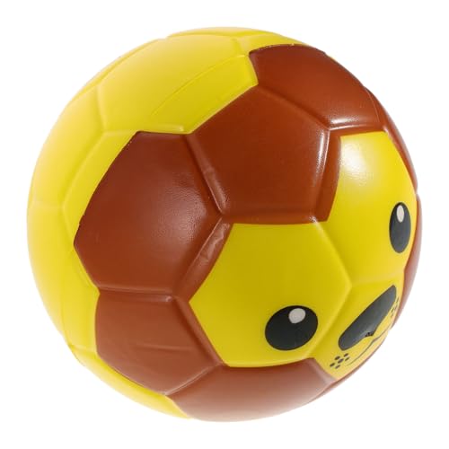 FRCOLOR Fußball Softball aus PU Schaumstoff Sicher und mit Lustigem Löwenmuster für Drinnen und Draußen Fördert Bewegung und bei Kleinkindern Jahre von FRCOLOR