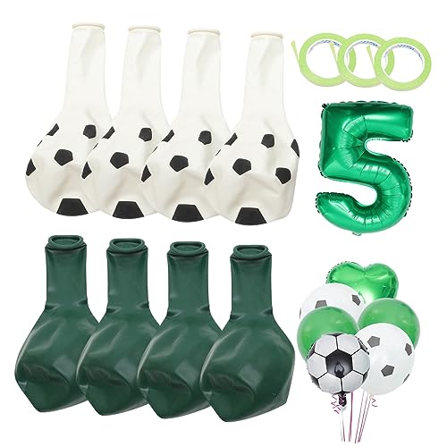 FRCOLOR Fußballballons Set für Kindergeburtstag Fußball Deko für Partys Kreative Dekoration für Jubiläen Sichere und Wiederverwendbare Materialien für Sportevents von FRCOLOR