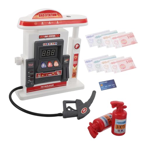 FRCOLOR Gasstation Spielset mit Kartenzahlung Funktion Realistisches Tankstellen Modell mit Licht und Sound Pädagogisches Rollenspiel für Kindergarten und Gruppenspiel von FRCOLOR