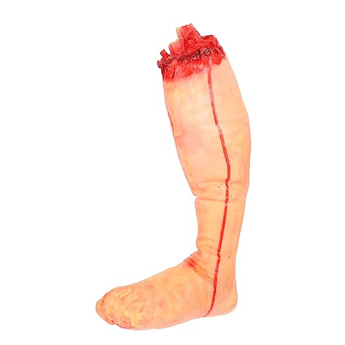 FRCOLOR Gebrochene Fuß -Requisiten trennen abgetrennt menschlich Finger blutig Halloween-Party-Witz Super beängstigende Halloween -Dekorationen Körperteile Halloween PP Baumwolle von FRCOLOR
