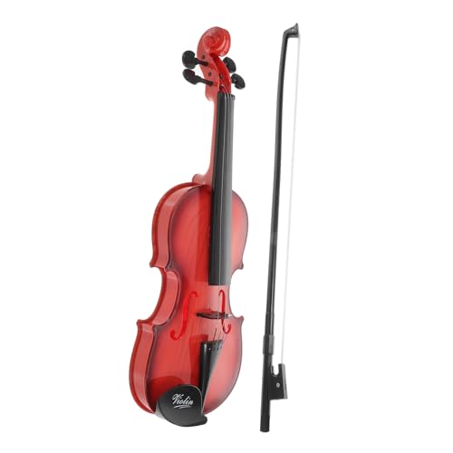FRCOLOR Kinder Violine Spielzeug für Anfänger Musikinstrumente für Kinder Kunststoff Spielzeug für Mädchen Musikspielzeug für Kreative Entwicklung von FRCOLOR