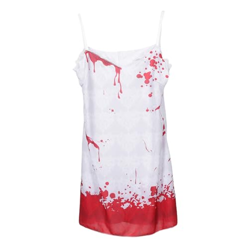 FRCOLOR Geisterbraut Kostüm Gruseliges Braut Kostüm Ghost Bride Outfit Frauen Geisterbraut-Cosplay Halloween -Kleid Stoff FRCOLOR Geisterbraut Kostüm Gruseliges Braut Kostüm Ghost Bride Outfit Frauen Geisterbraut-Cosplay Halloween -Kleid Stoff von FRCOLOR