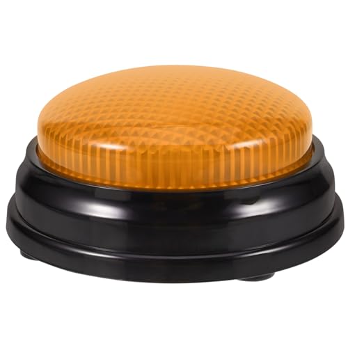 FRCOLOR Gelber Sound Button mit Licht und Alarmton Lustiger Spielknopf für Party Büro Team Events und Wettbewerbe Requisit für Spaß und Entspannung von FRCOLOR