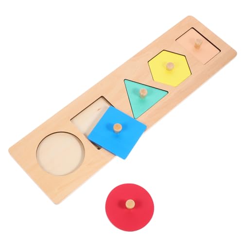 FRCOLOR Geometrisches Formensortierspielzeug aus Holz Frühes Lernspielzeug Kognitiven Entwicklung für Kleinkinder von Jahren für Kindergarten und Zuhause von FRCOLOR