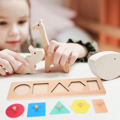 FRCOLOR Geometrisches Panel Puzzle aus Holz Lernspielzeug für Kleinkinder Fördert Kognitive Fähigkeiten Hand Auge Koordination und Feinmotorik für Kindergarten und Zuhause FRCOLOR Geometrisches Panel Puzzle aus Holz Lernspielzeug für Kleinkinder Fördert Kognitive Fähigkeiten Hand Auge Koordination und Feinmotorik für Kindergarten und Zuhause von FRCOLOR