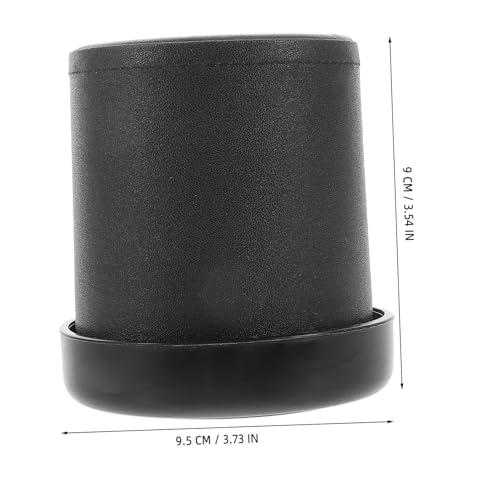 FRCOLOR Geräuscharmer Würfelbecher Set aus PU Leder mit Würfeln und Boden Geräuschreduzierender Würfel Shaker für Partyspiele und Familienspiele Langlebiges Abs Material Ruhiges von FRCOLOR