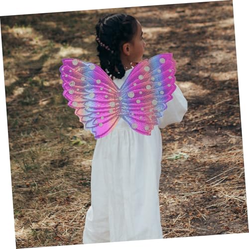 FRCOLOR Girl Party mit Engelsflügeln und Fairy Wand Elegantes Design Sicheres Material Mitgebsel für Kindergeburtstag und Festliche Anlässe von FRCOLOR
