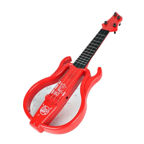 FRCOLOR Gitarrenspielzeug für elektronische Musik Spielzeuggitarre für Kleinkinder E-Gitarre für Mini-Gitarrenspielzeug für -E-Gitarre Abs rot von FRCOLOR