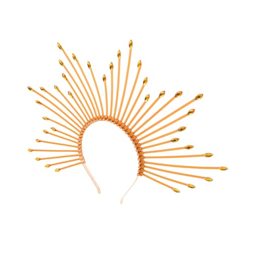 FRCOLOR Göttin Kronen Haarreif Spitzes Design Langlebig für Halloween Karneval Cosplay Party Damen Kostüm Zubehör von FRCOLOR