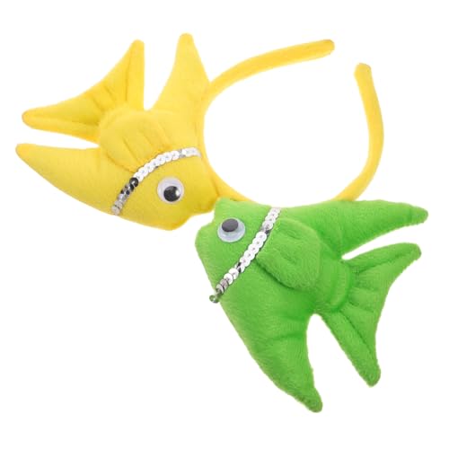 FRCOLOR Goldfisch Haarreif Kostüm Haarreifen für Halloween Party Kinderfest Lustiges Fisch Hut Zubehör von FRCOLOR